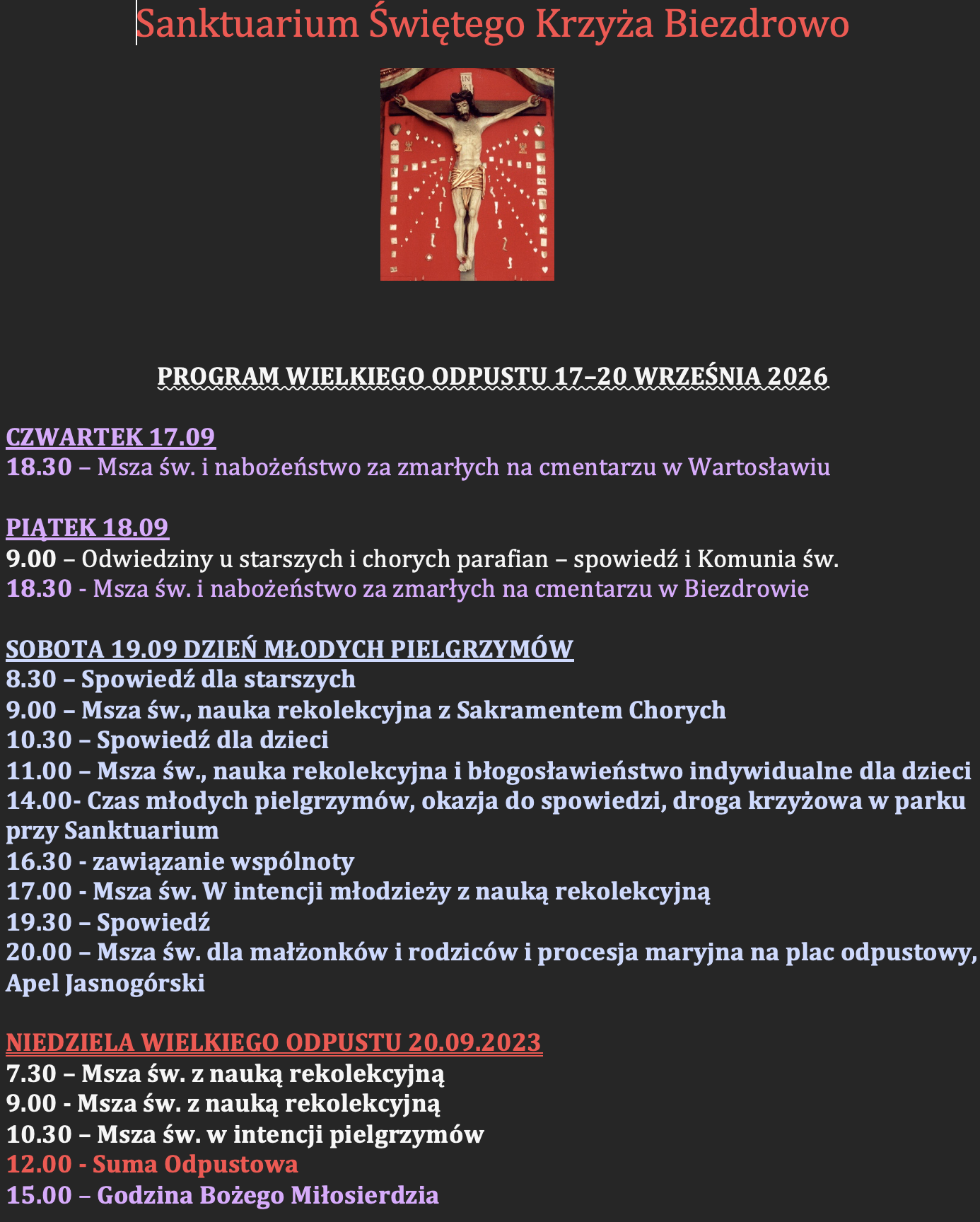 Odpust w&nbsp;Biezdrowie